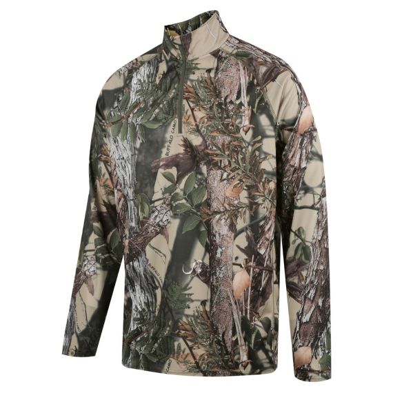 WHANAU QTR ZIP LONG SLEEVE TOP